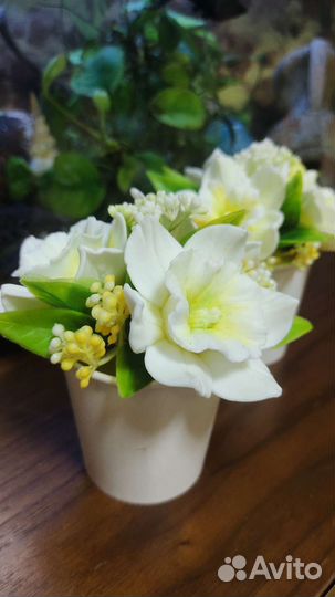 Мини- букет Нарциссов из мыла
