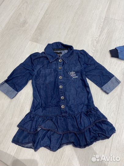 Платья джинсовые и блузка туника Calvin klein