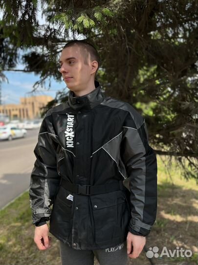 Мото куртка текстиль с пробегом xxxl