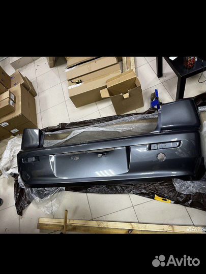 Задний бампер mitsubishi lancer 10 серый