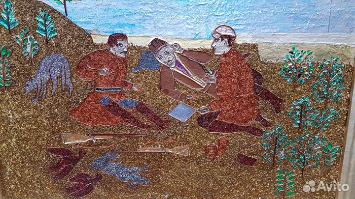 Картины из стружки мелкой бронзы