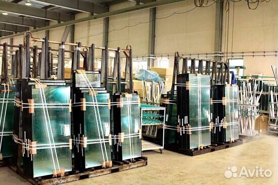 Стеклопакет с установкой для пластиковых окон