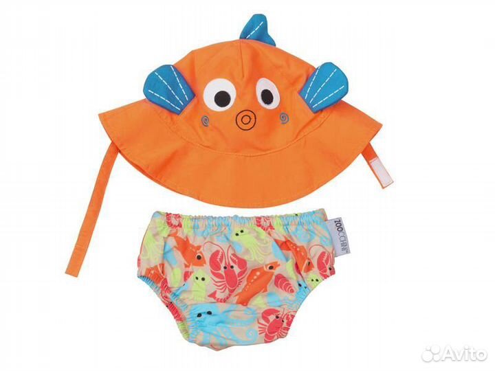 Подгузник для плавания и солнцезащитная панамка