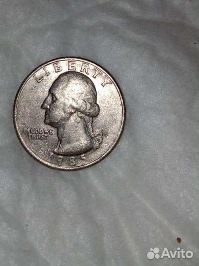 Quarter dollar 1985