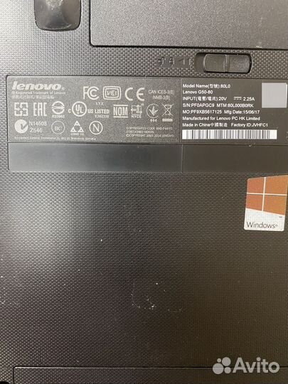 Ноутбук Lenovo g50-80