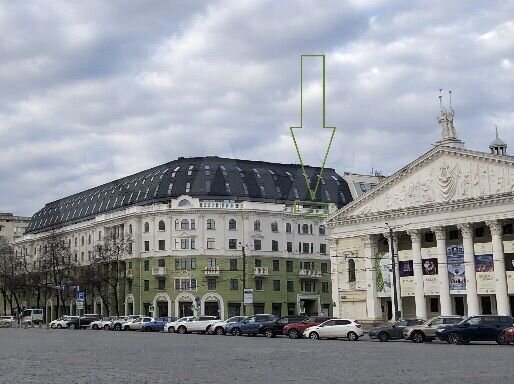 Офис на пл. Ленина - 68.4 кв м + терраса