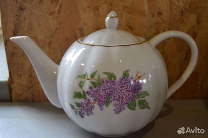 Сервиз сирень дулево и отдельные предметы