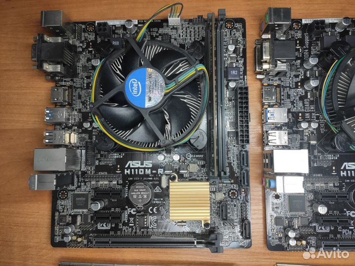 Комплект Asus H110M-R + I3-6100 + 4gb