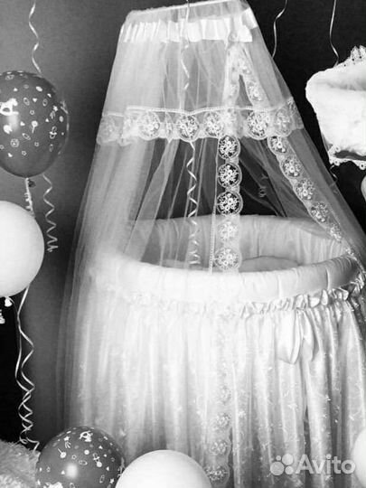 Кровать-колыбель с балдахином от 0 до7