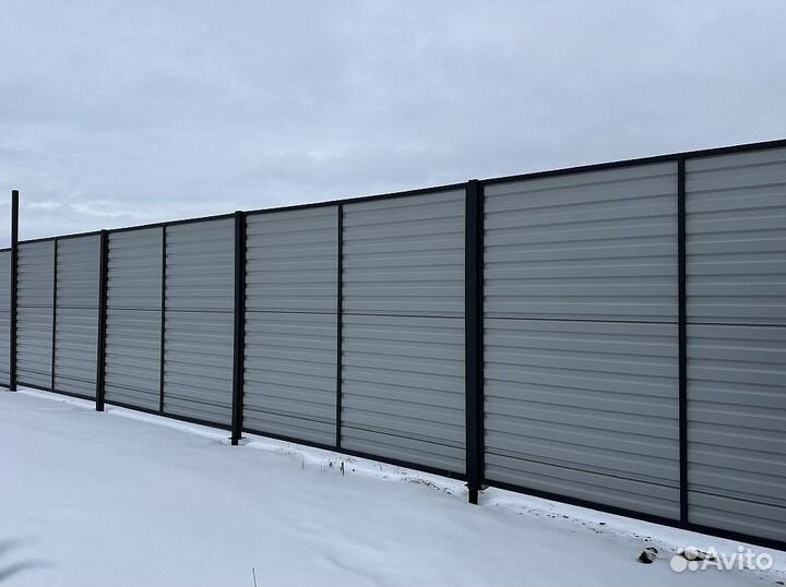 Забор в скандинавском стиле под ключ