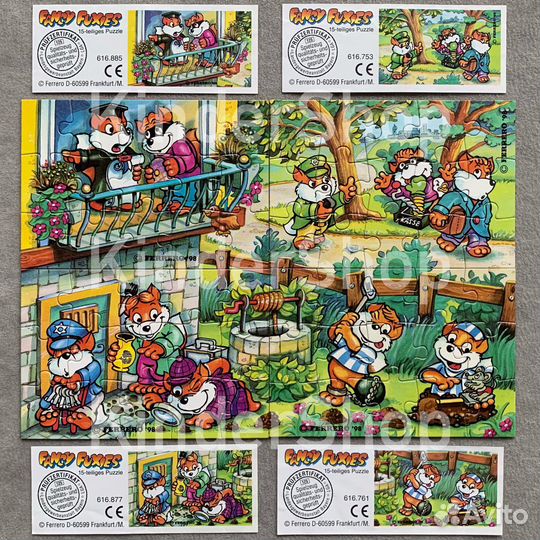 Пазлы к разным сериям Киндер