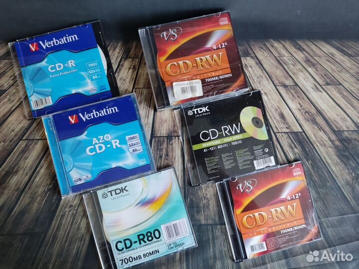Диски CD R/RW TDK Verbatim VS новые и бу
