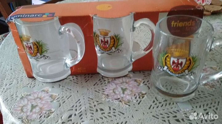 Немецкая пивная кружка3 штуки