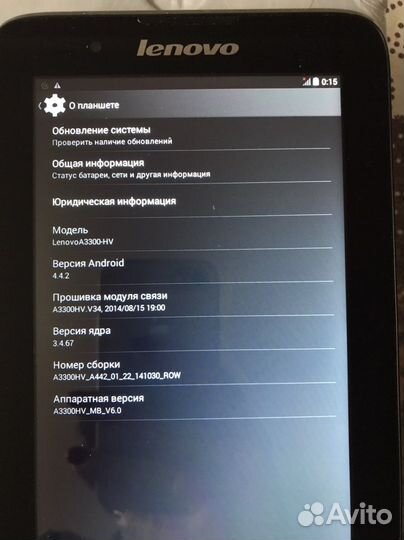 Планшет lenovo TAB A7-30