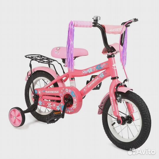 Велосипед детский четырёхколесный Kreiss 12 дюймов