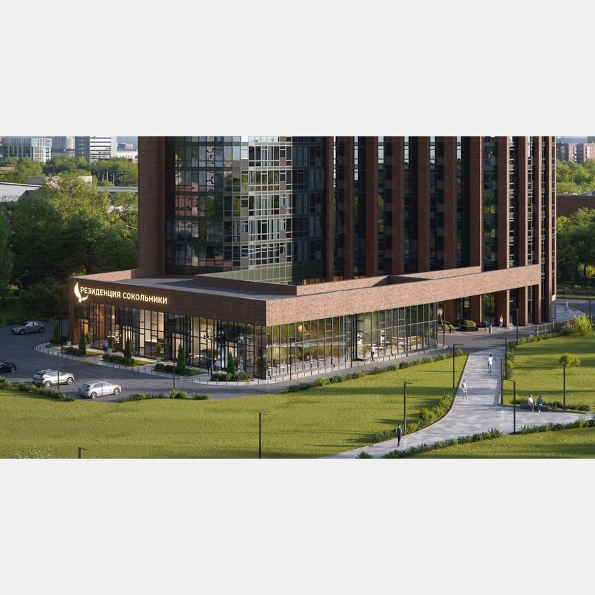 1-к. апартаменты, 58,5 м², 20/21 эт.