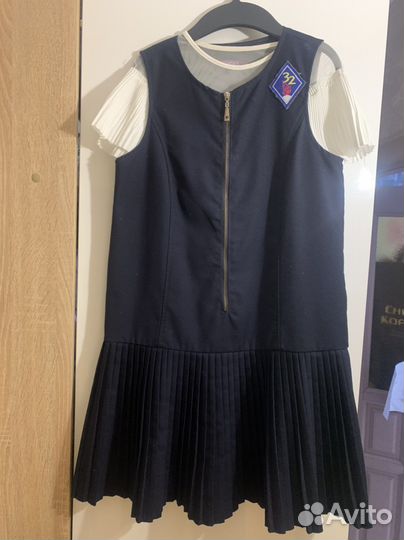 Школьный сарафан, юбка, водолазка 158 новая