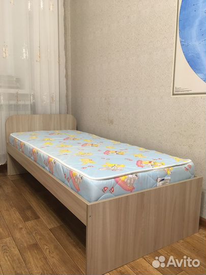 Детская кровать с матрасом, ортопедическая