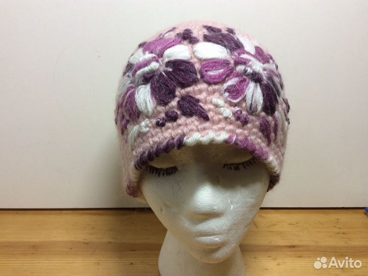 Шапочка ручной работы, размер 53-56, арт 217