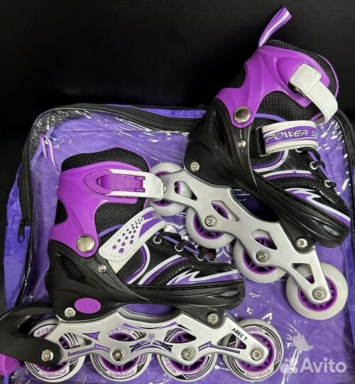 Роликовые коньки детские раздвижные