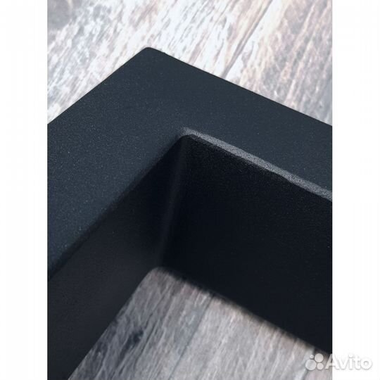 Подстолье опора для стола 820 550 50х25 треугольное металлическое барное черное Лофт