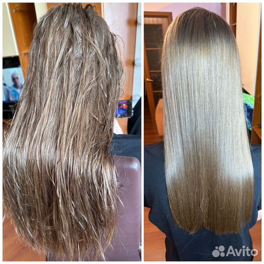Кератиновое выпрямление волос на дому