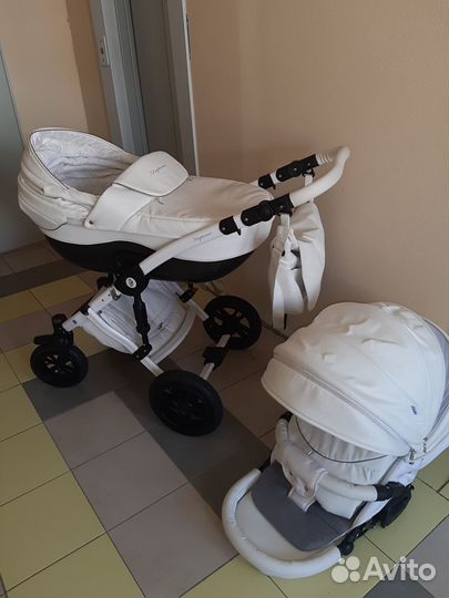Коляска 3v1 эко кожа с автолюлькой