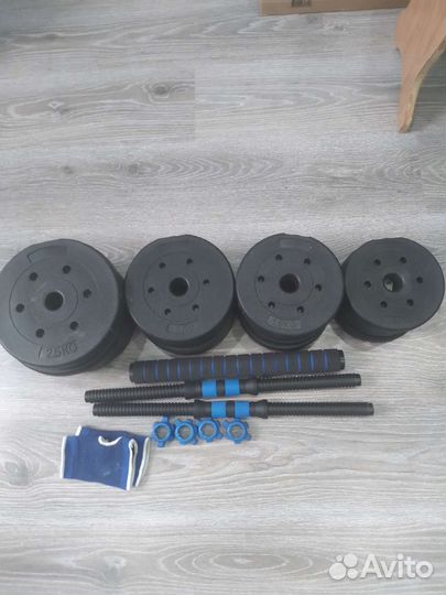 Продам гантели+штанга