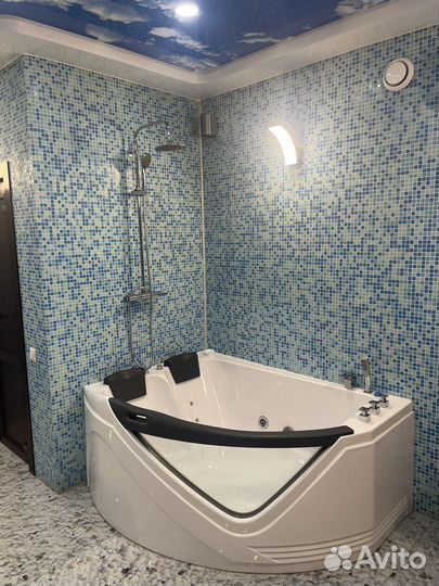 Русская баня на дровах с бассейном джакузи