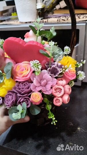 Букет цветов из мыла ручная работа