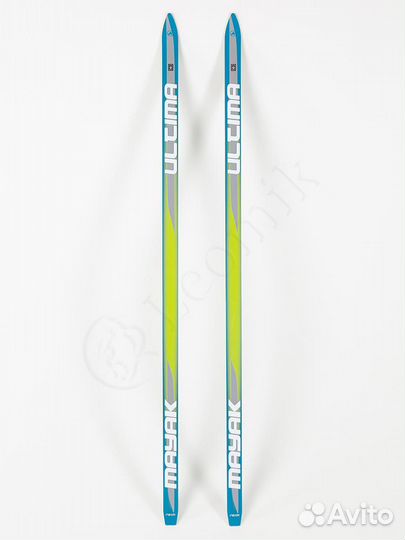 Детские лыжи дерево-пластик с насечками 170 см