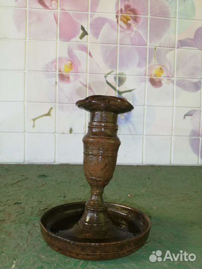 Подсвечник латунь царский