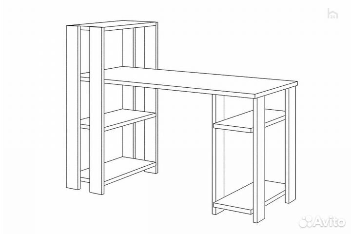 Стол компьютерный Slim стн-110/140 бе