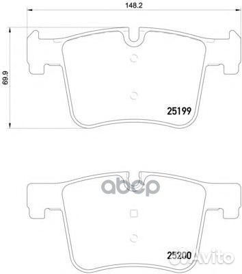 Колодки тормозные P06075 P06075 Brembo
