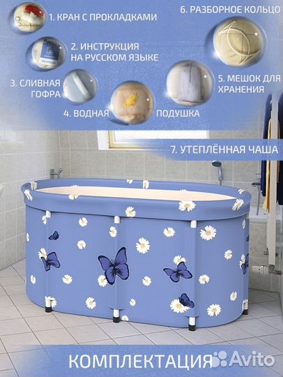 Складная ванна для детей и взрослых