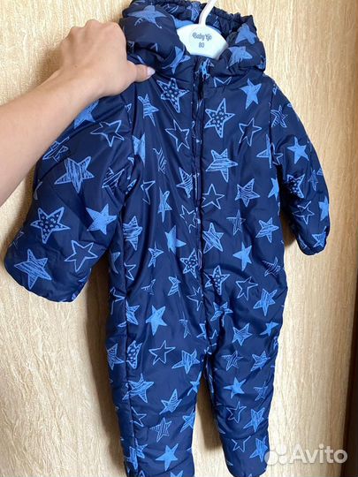 Зимний комбинезон для мальчика 80