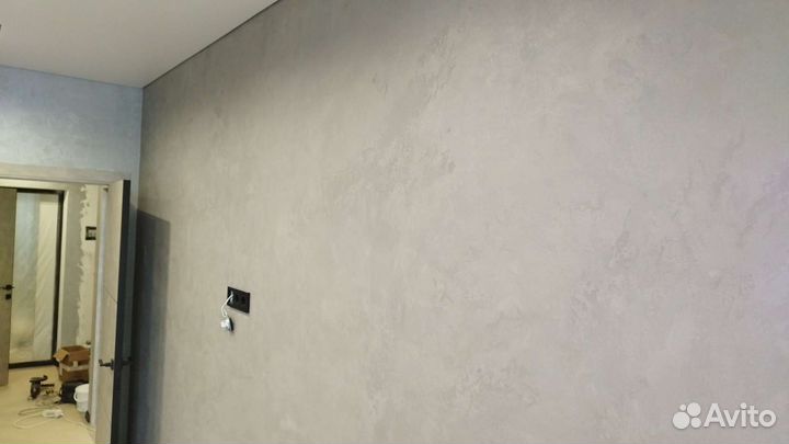 Двери межкомнатные(серый бетон)и дикоративка