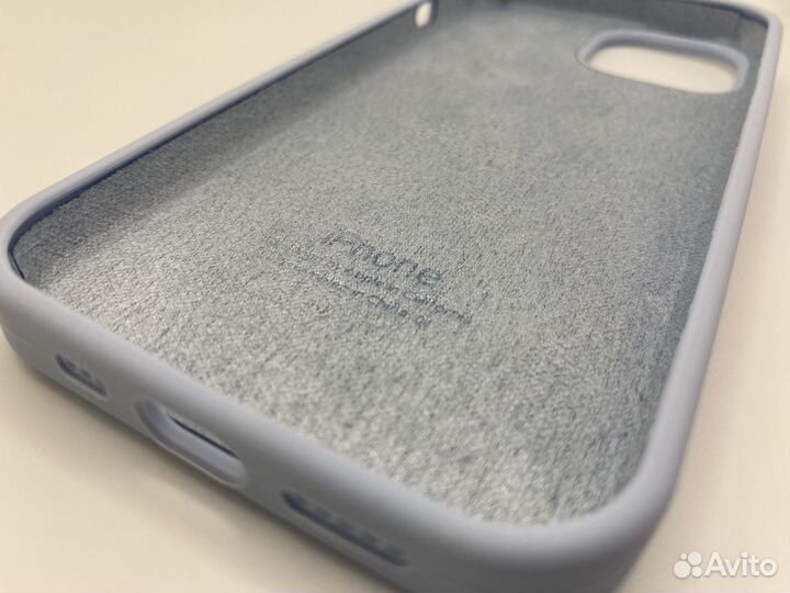 Чехол на iPhone 15 Silicon Case Mist blue