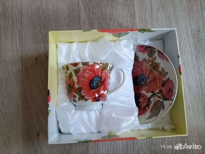 Подарочный набор чашечка и блюдце