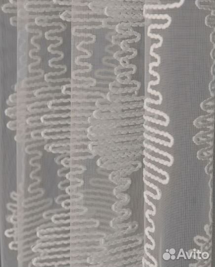 Тюль Дентель капель айвори