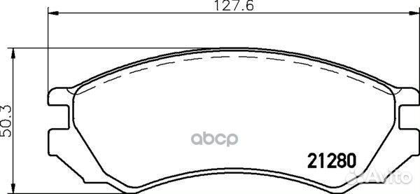 Колодки тормозные дисковые перед NP2070 NIS