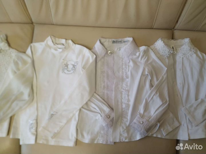 Школьная форма 5шт блузки рубашки duwali