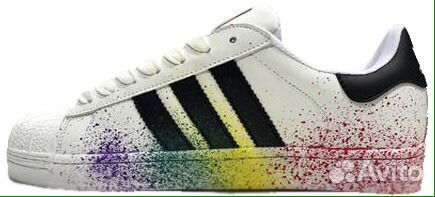 Adidas superstar 2024 rainbow splatter