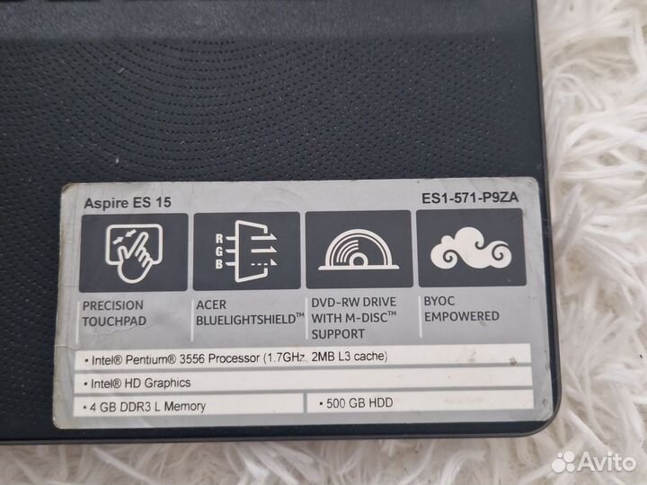 Ноутбук acer aspire es15