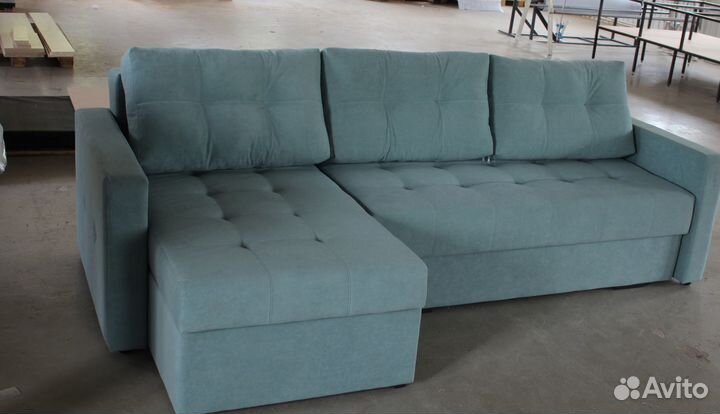 Угловой Диван-Еврокнижка с механизмом Тик-Так