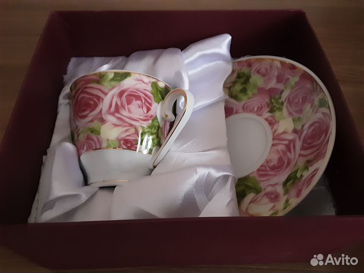 Чашка с блюдцем,подарочной упаковке,новые