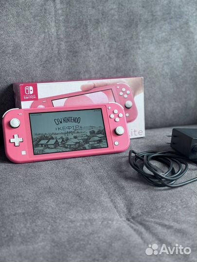Nintendo switch lite прошитый +256gb (отличный)
