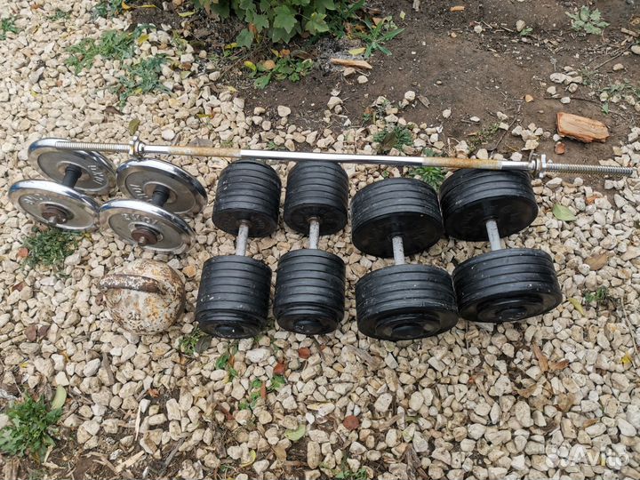 Гантели разборные 54 кг каждая