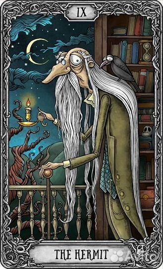 Карты Таро The Dark Mansion Tarot deck 12cm Version 3rd, Taroteca / Темный Особняк, 12 см, черный ср