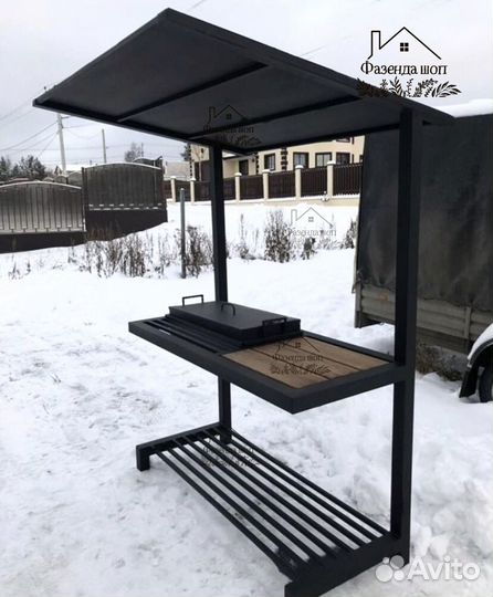 Мангал в стиле loft